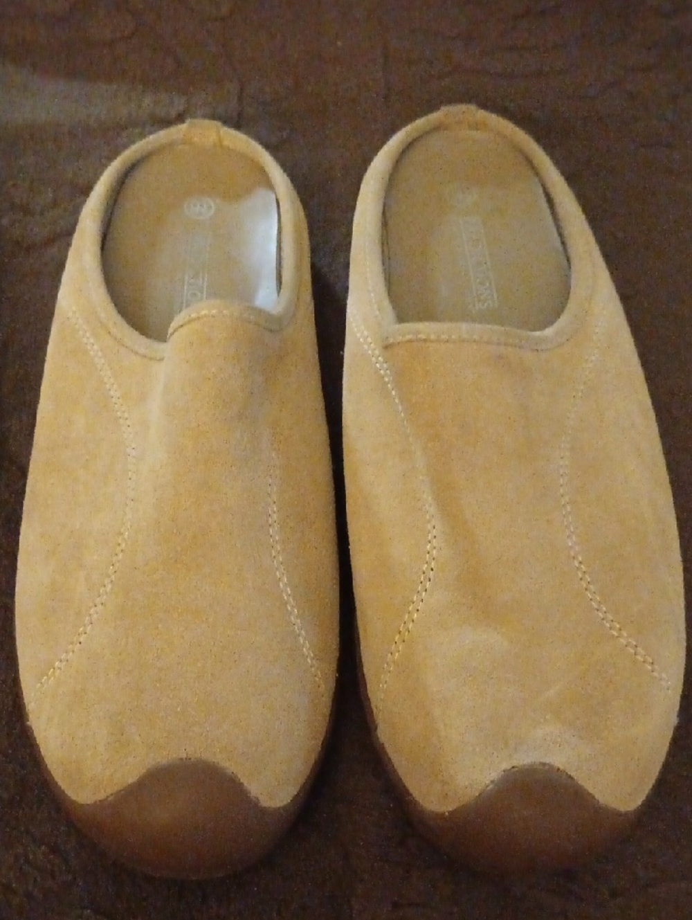 Predictions Camel/Tan Suede Slip-On Women's Shoes